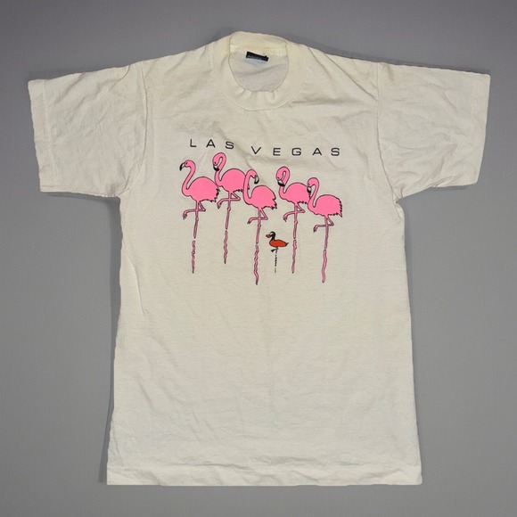 Screen Stars Other - Las Vegas‎ Shirt Pink Flamingos N Duck Vintage Single Stitch Screen Stars Medium